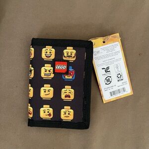 LEGO Kids/Adults Emoticon Minifig Heads Trifold Wallet - Brand New